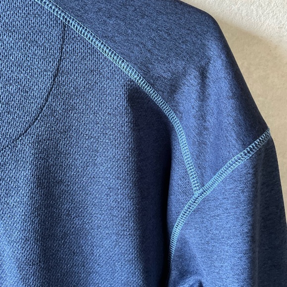 Pebble Beach Blue Quarter-Zip Pullover. Long sleeve. Size M - Picture 6 of 7